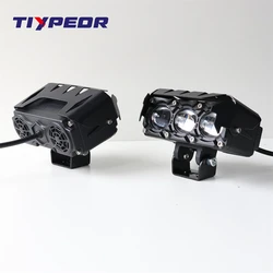 TIYPEOR Hot Sale Universal 30W Motorcycle Brighter Hi-Q Fog Auxiliary Driving LED Headlight Spotlight For Off-Road ATV UTV
