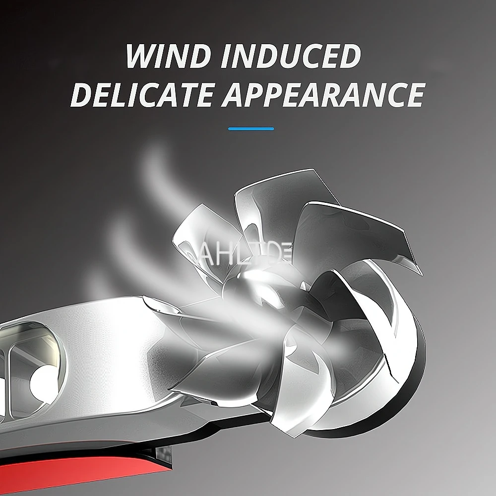 2pcs Wind Powered Car DayTime Running Lights 8LED Rotation Fan Daylight No Need External Power Auto Decorative fog Lamp DRL Led