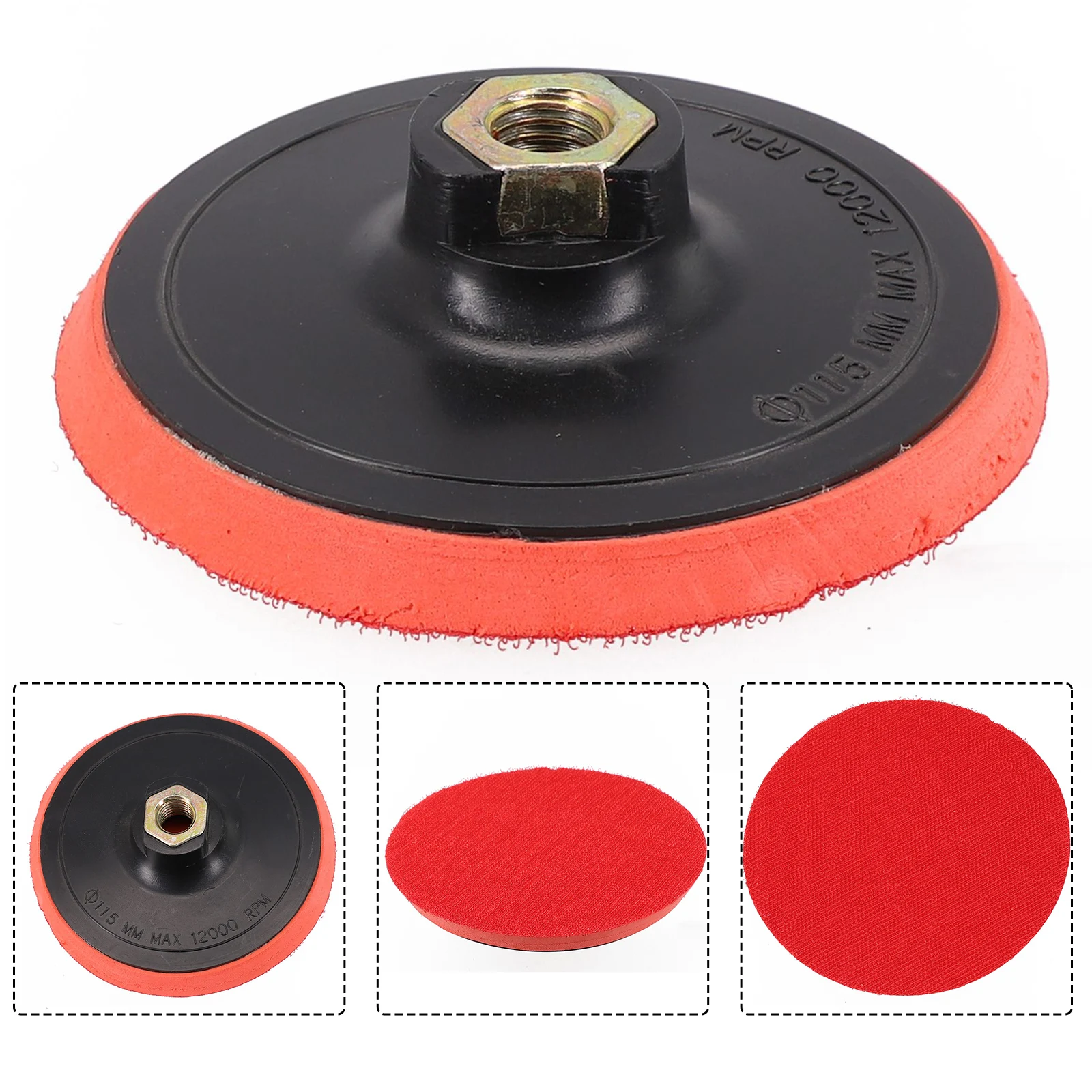 1pc 4.5/5Inch 125mm Sanding Pad Thread Adhesive Polishing Pad For Angle Grinder Polisher Tools Polishing Pad