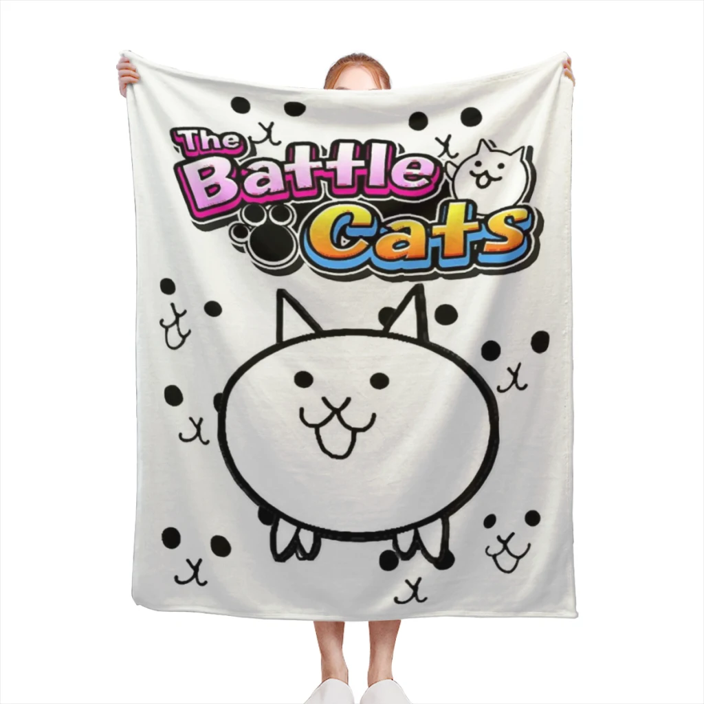 Hot Game Battle Cats Comfortable Flanne Blanket Comforter Flannel Soft throw Blankets Warm Home and Decoration