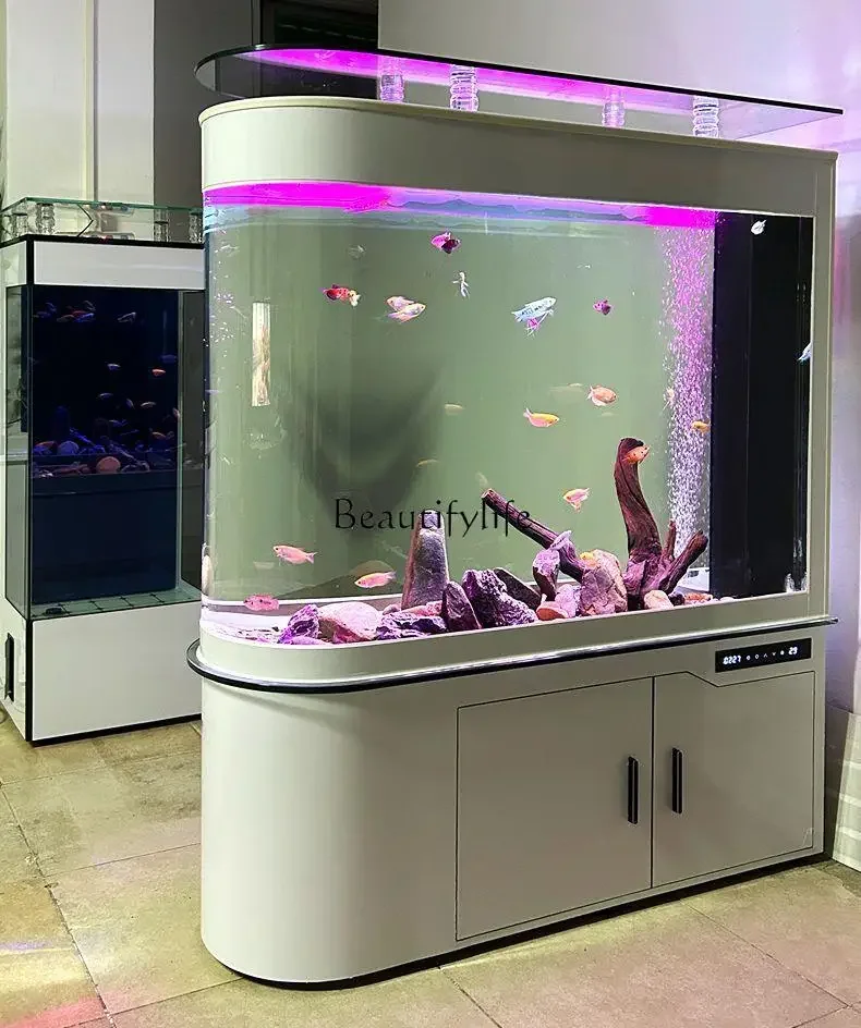 Separation Integrated Bottom Filter Fish Tank Floor Type Hallway Living Room Fish Tank Installation-Free Change Water