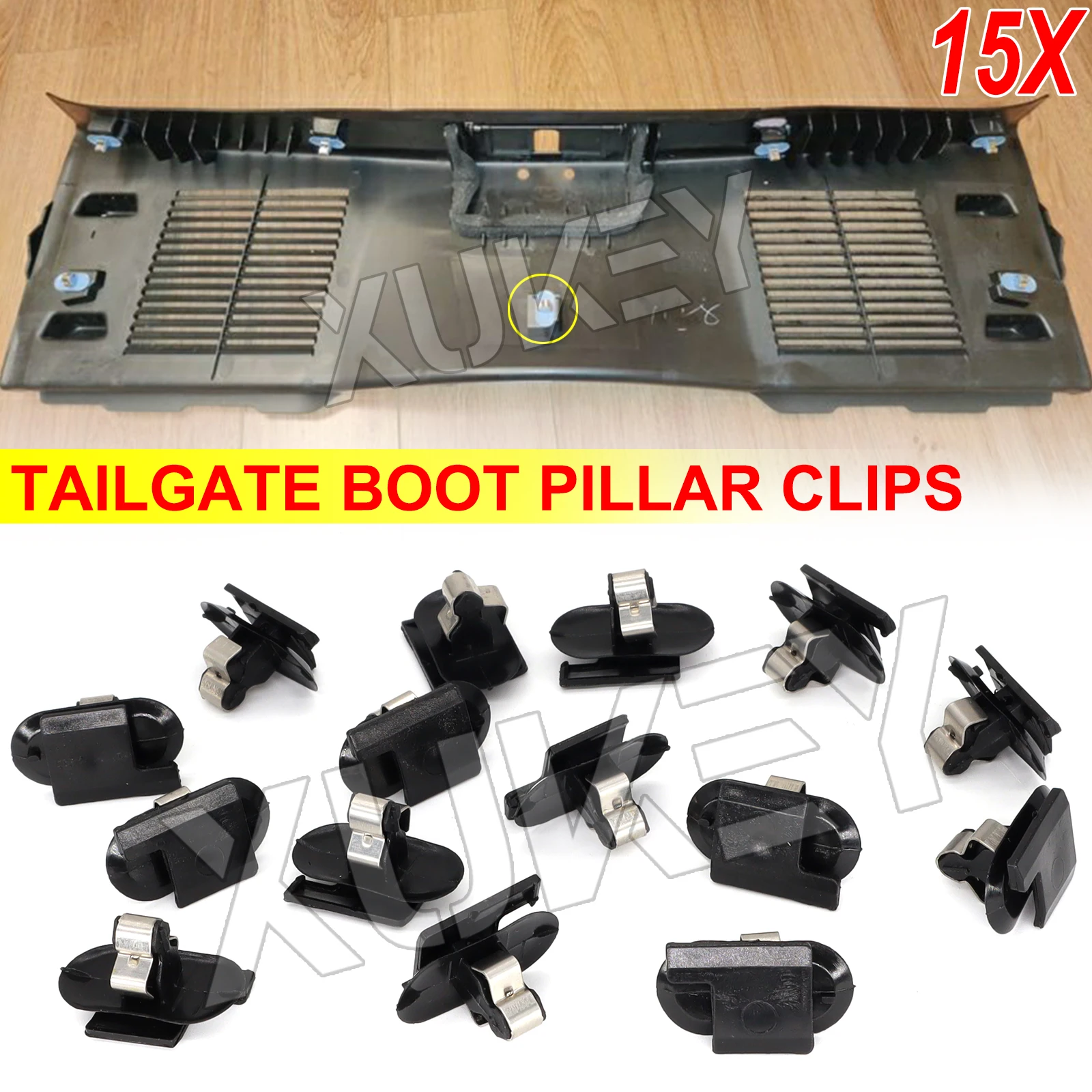 15X Vauxhall Opel Zafira Astra Corsa Vectra Vectra için bagaj Boot klip İç bir Pillar Trim montaj braketi kelepçe raptiye