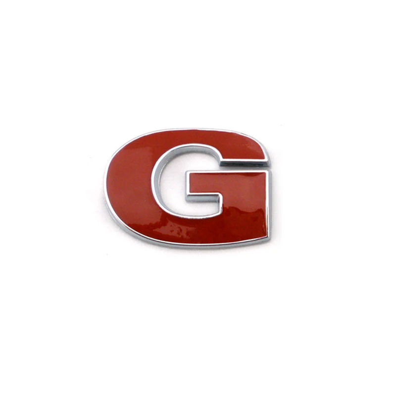 Chrome color Red Trunk Lettering Car Sign Badge Emblems GLI for GOLF II Accessories