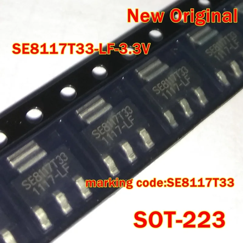 1Pcs to 100Pcs Se8117T33-Lf-3.3V Marking Code:Se8117T33 Sot-223 New Original 1A Positive Voltage Regulators
