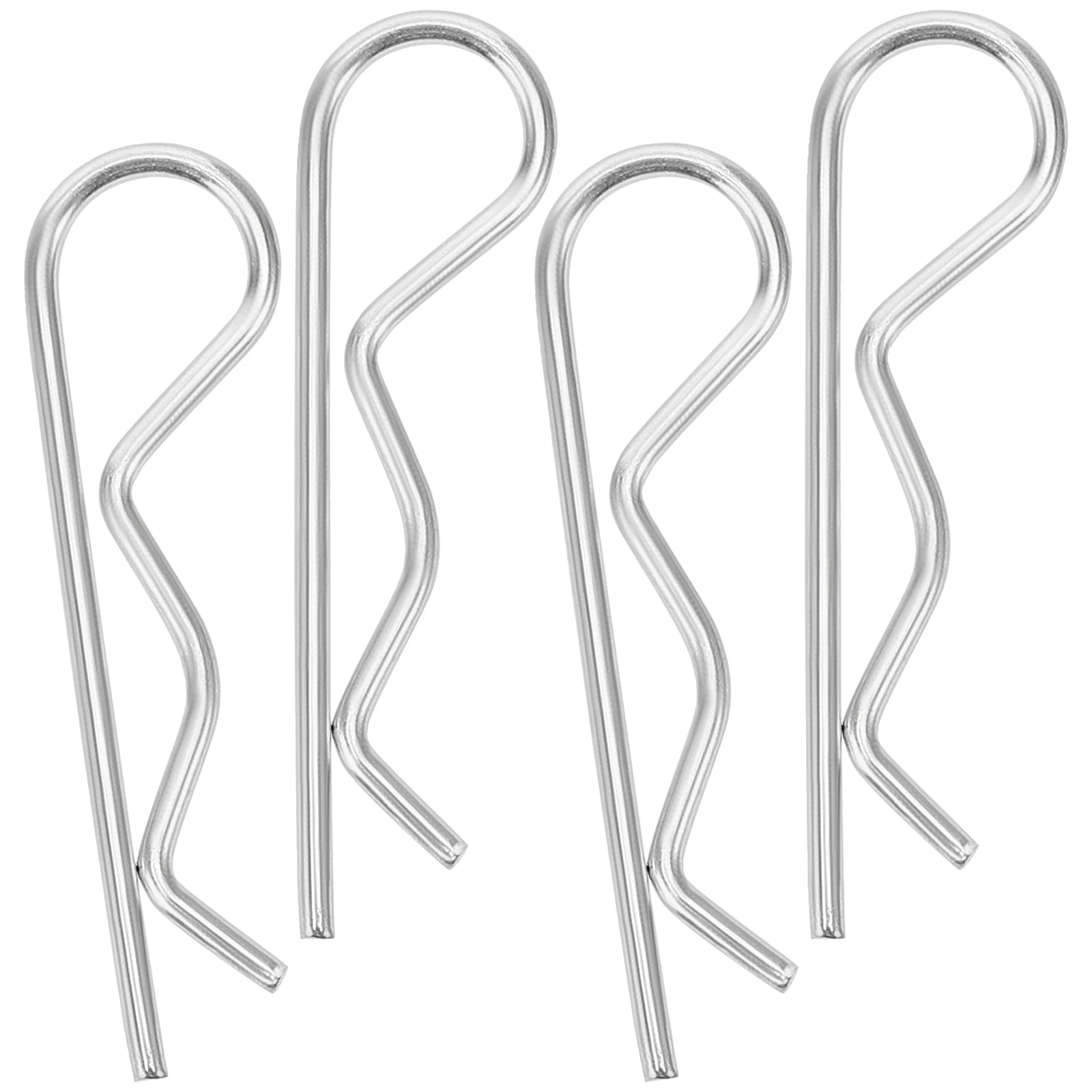 

30pcs Stainless Steel Pins Heavy Duty Wave Shaped M2x50 Trailer Hitch Parts Hair Curls Spring Clips Wear Resistance