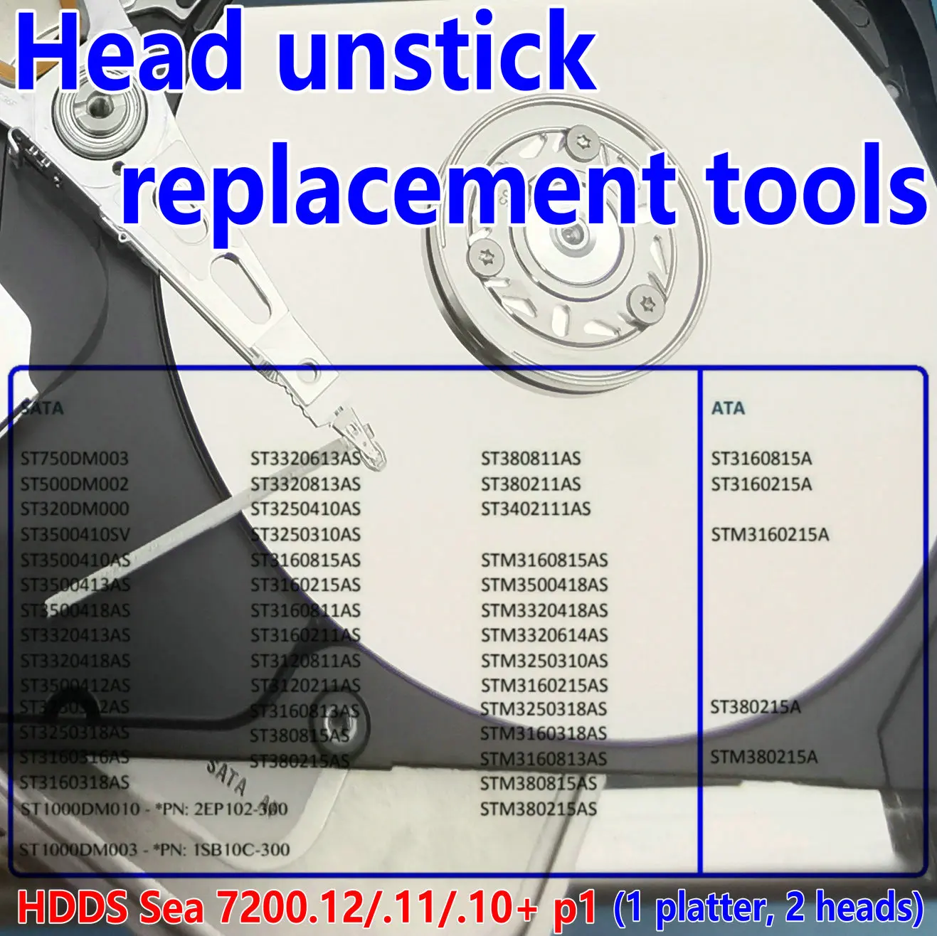 Hard Disk Data Repair Auxiliary Tool Head Unstick Magnetic Head Replacement Comb For Seagate 7200.11/12 Hard Drive