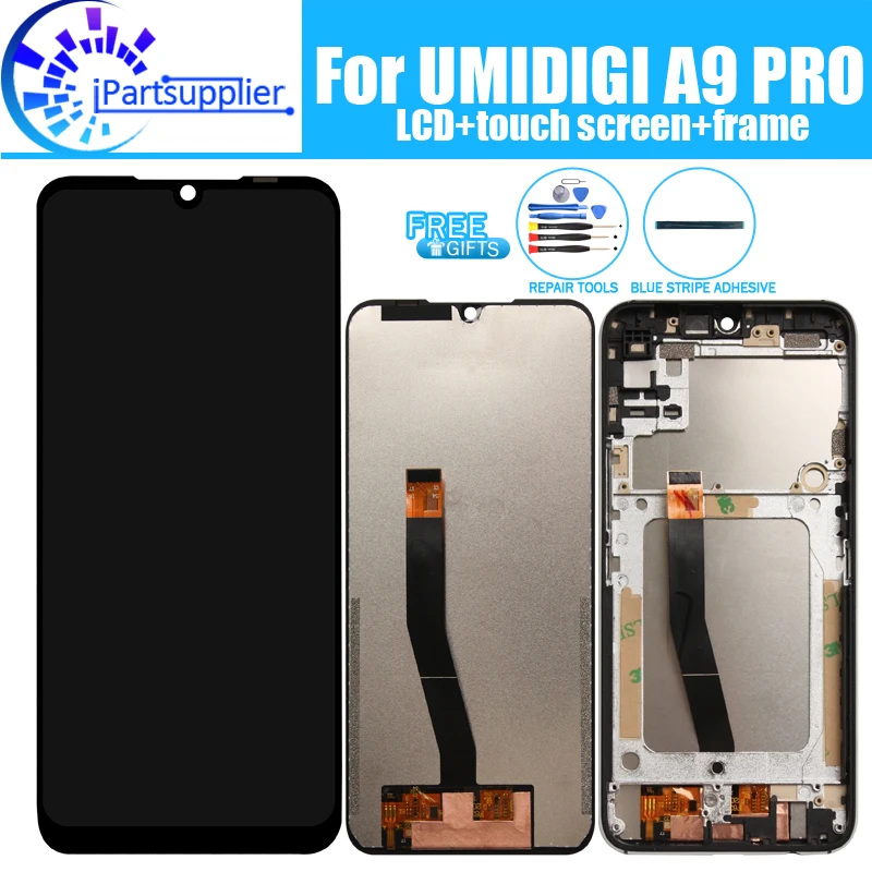 UMIDIGI A9 PRO LCD Display+Touch Screen Digitizer +Frame Assembly 100% Original New LCD+Touch Digitizer for UMIDIGI A9 PRO+Tools