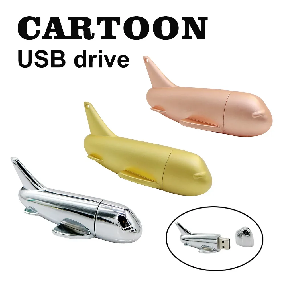 USB-флеш-накопитель для самолета, 8 ГБ, 16 ГБ, 32 ГБ, 64 ГБ, 128 ГБ, флэш-накопитель Cle USB-накопитель, металлический флэш-накопитель для самолета Memoria USB-ключ