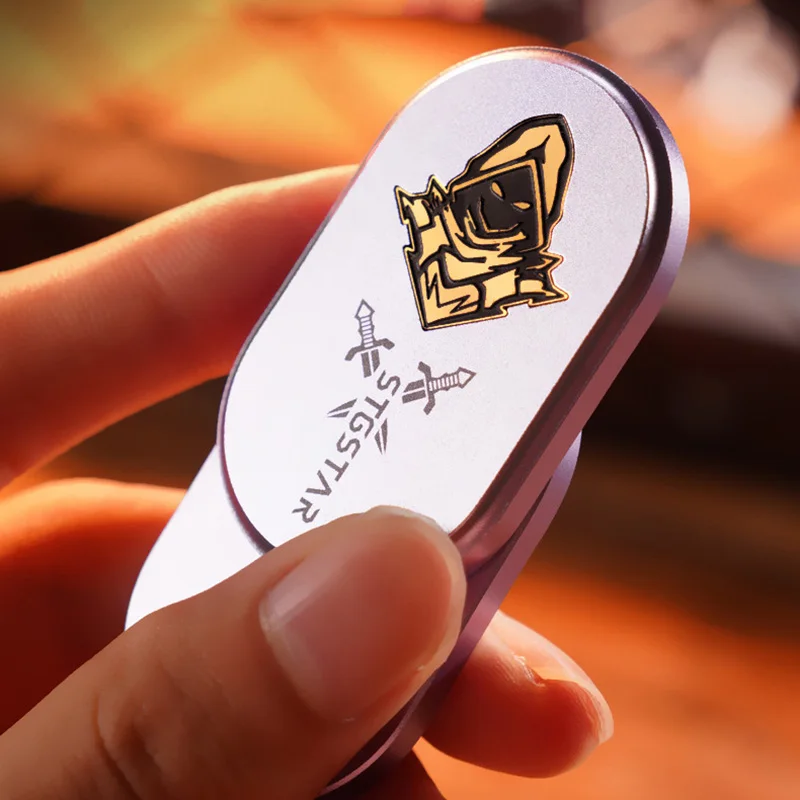 Novel EDC Rotating Mechanical Push Card Tactile Slider Fingertip Gyroscope ADHD Tool for Relieving Stress and Relaxing Toy