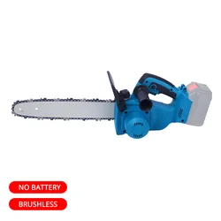 12 Inch Cordless Electric Chainsaw 20V Brushless Rechargeable Power Chain Saws For Wood Cutting , No Lithium Battery