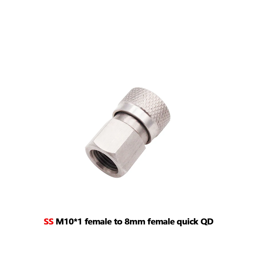HPA GAS Foster Quick Disconnect AIR CO2 QC02 M10 NPT BSP G1/8" Füllnippel Stecker/Buchse Adapter Kopplerstecker 8mm