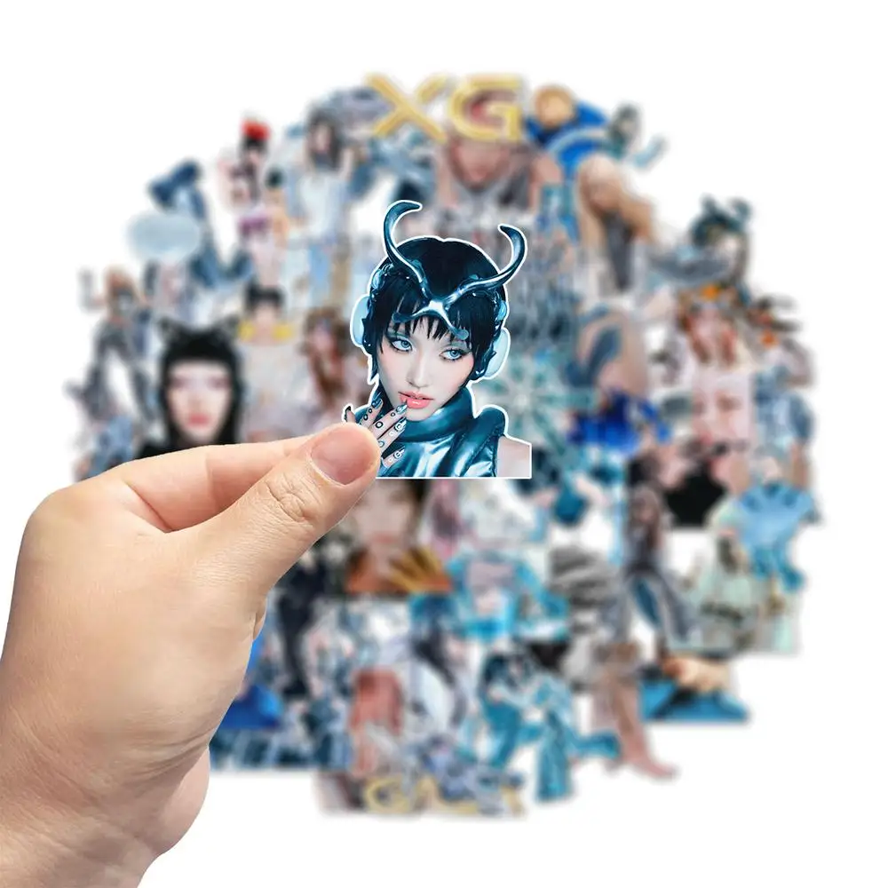 50Pcs Kawaii KPOP Cartoon Stickers Waterproof Collectible Decals Adhesive Stickers for Daily Decor