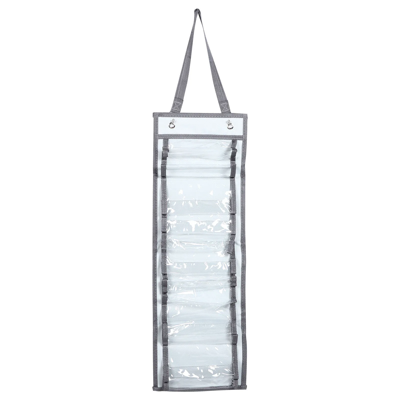 

Over The Door Vinyl Organizer Hanging Bag Compartments Storage Rack Easy to Use No Assembly Required Save Space