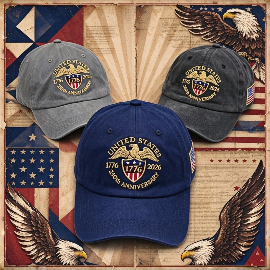 Vintage Washed Baseball Cap Men United States 1776-2026 250th Anniversary Eagle Embroidery Dad Hat Adjustable Outdoor Patriotic