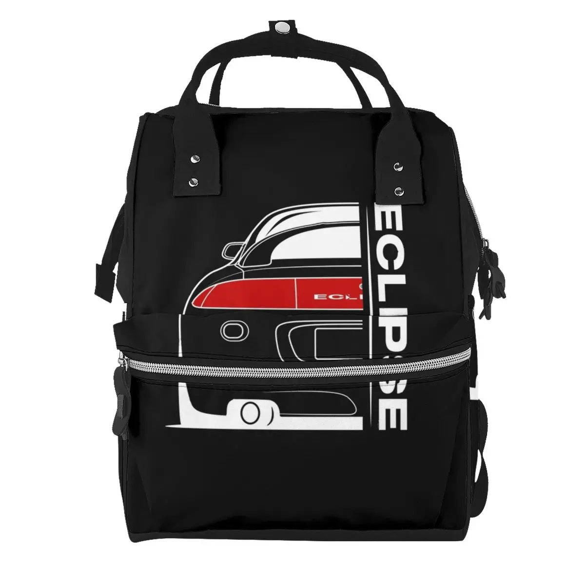 Eclipse 2G DSM Red Student Backpack School Bag Hiking Travel Daypack for Men Women Bookbag Shoulder Bags