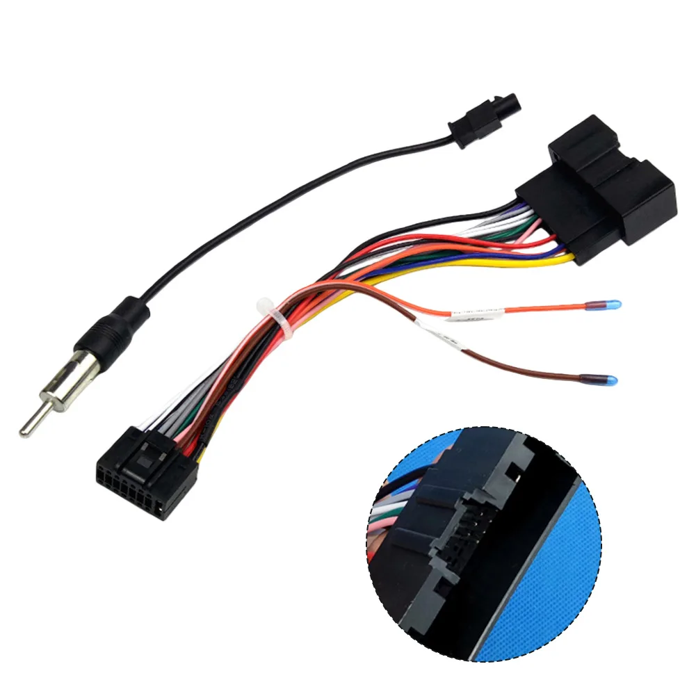 Car Radio Power Cord 24-16pin Harness Quick Installation Easy To Use Wear-resistant Non-deformable Limited Fitment