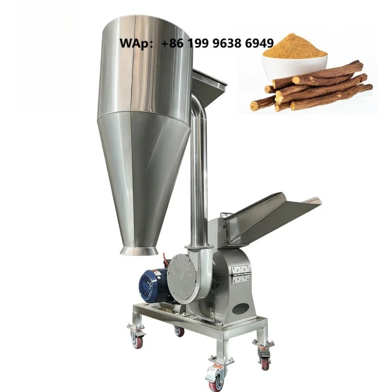 Electric Multi-functional Stainless Steel Flour Powder Mill Soybean Hammer Mill Corn Bean Grain Milling Machine High Efficiency