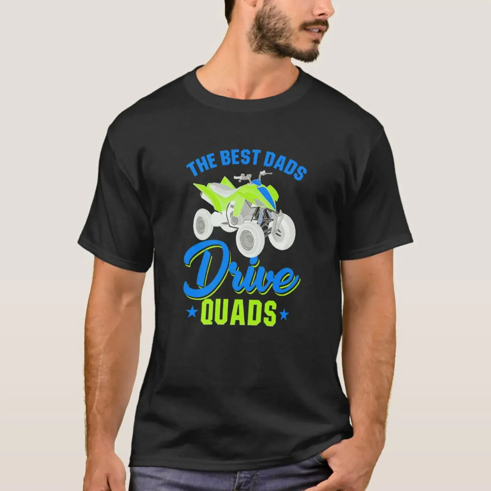 Quad Bike The Best Dads Drive Quads Four Wheeler A T Shirt vintage Washed Versatile streetwear Soft Top For Everyday Wear