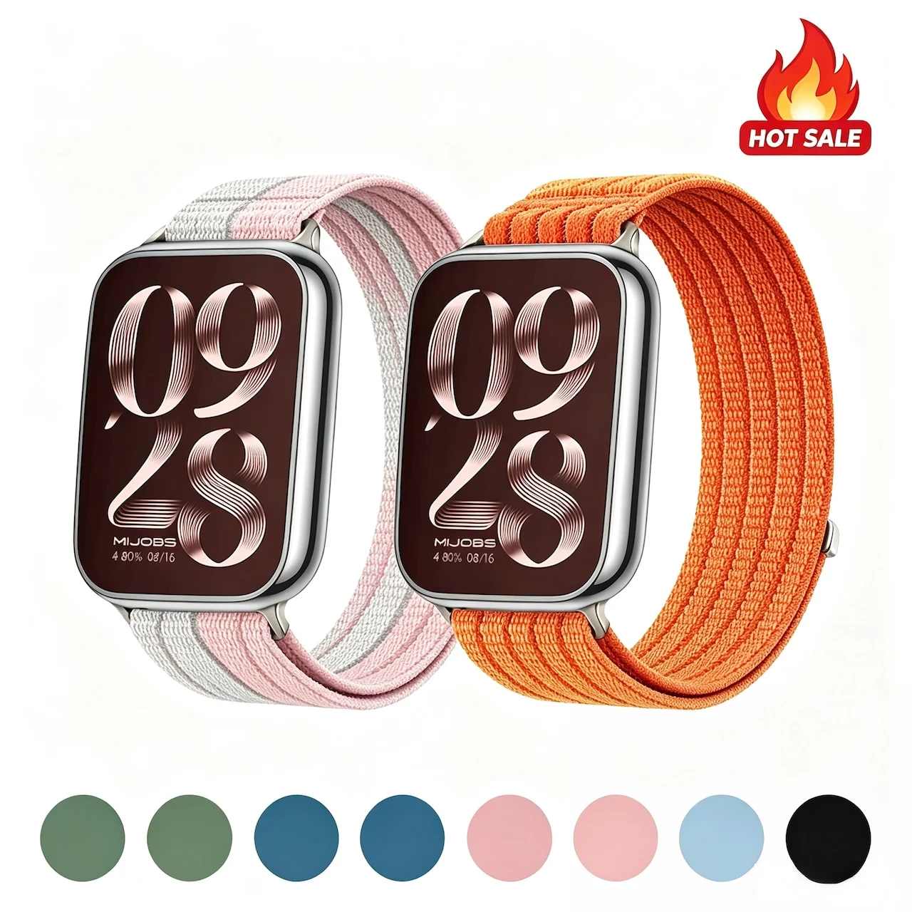 Breathable Woven Nylon Strap For Xiaomi Band 8 9 10 Pro For Redmi Watch 4 5 6 Multi Color Sport Soft Wrist Accessory Simple