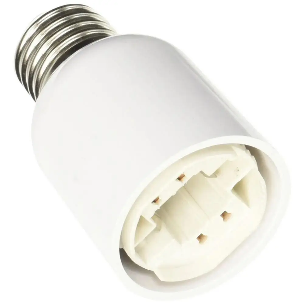 Convertidor de plástico ignífugo E27 a G24, Bombilla de tornillo de luz LED, Base de casquillo de lámpara, adaptador de soporte, convertidor