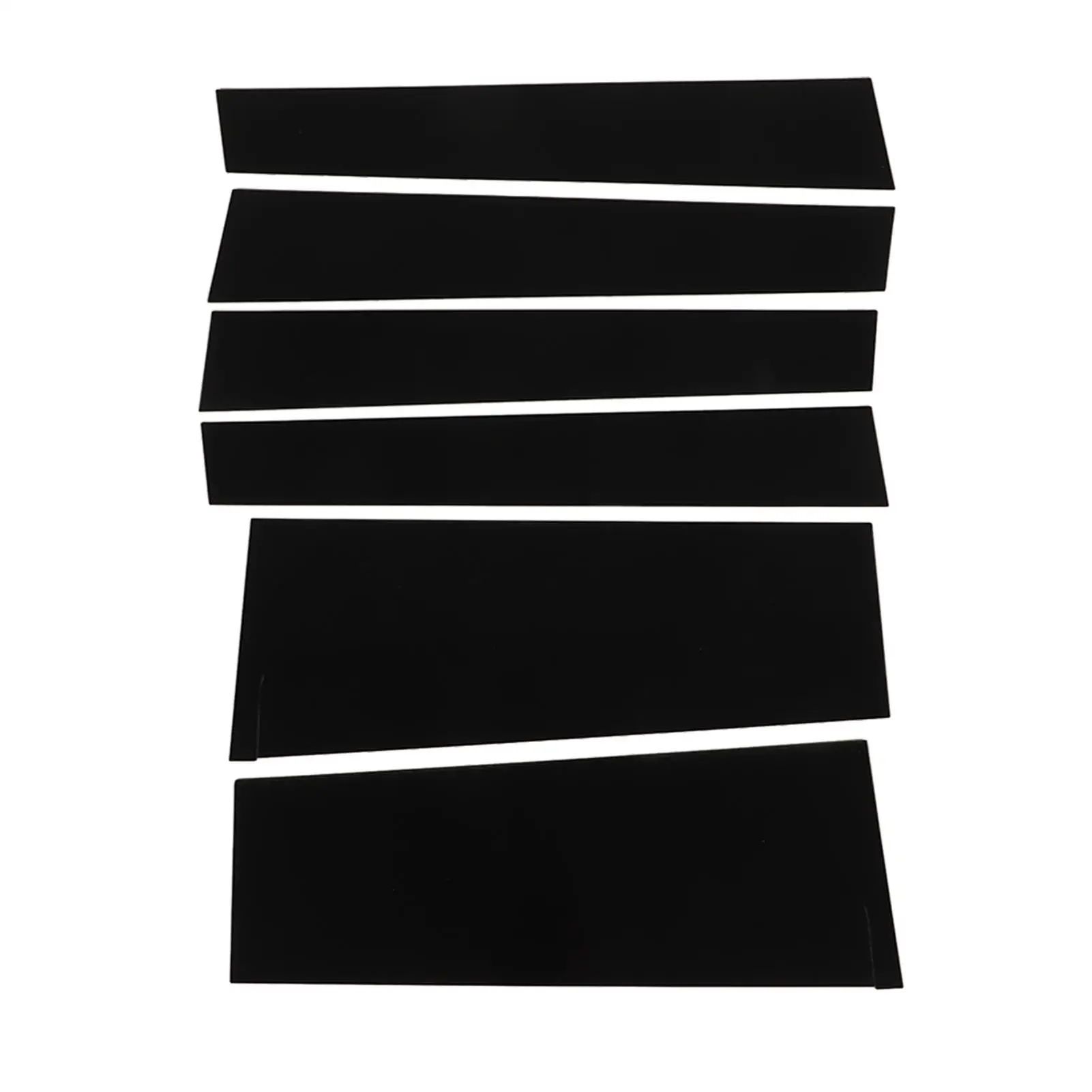 

Exterior Side Door Window Trim Durable Window Door B Column Panel High Temperature Resistance Glossy Black for freed GB3