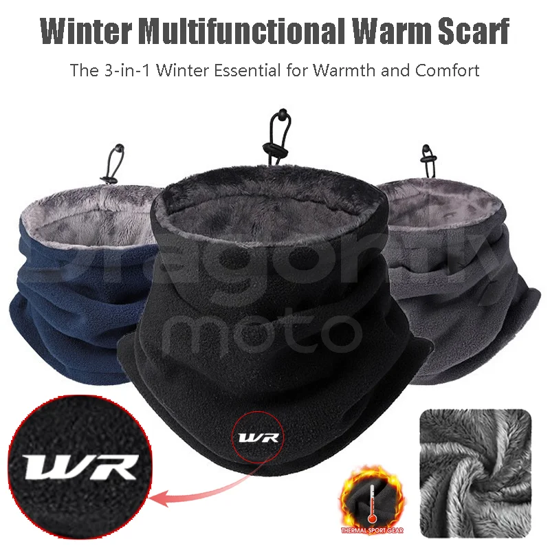 For YAMAHA WR 250F 250R 250X 450F 250 450 Winter Motorcycle Warm Mask Men Women Fleece Neck Outdoor Warmer Windproof Scarf