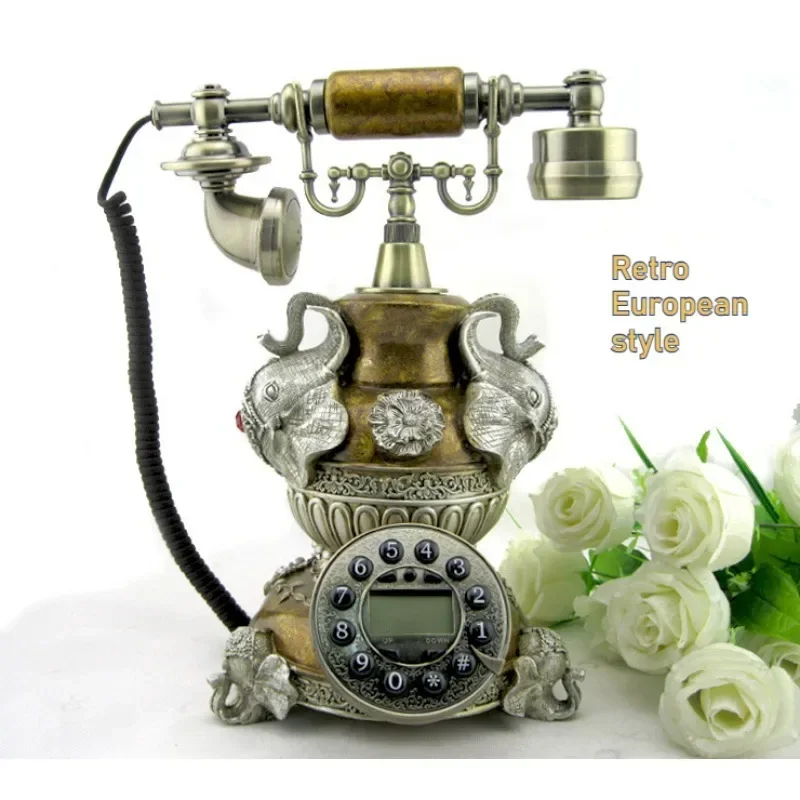 Retro Fashion European Style New Creativity High-end Caller ID Antique Telephone Landline Telephone Home Use