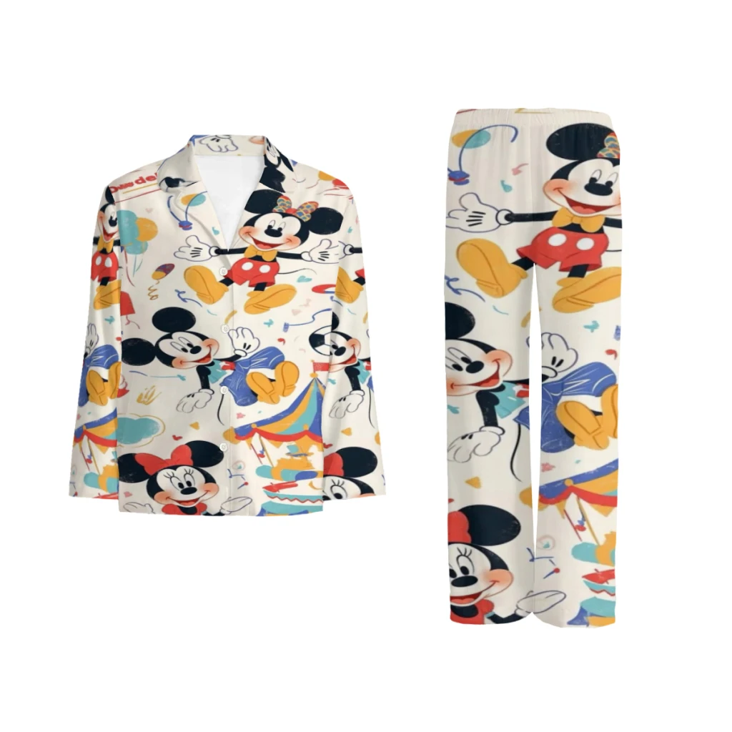 

Disney Mickey Mouse White pajamas, Minso's selected patterns, cute style