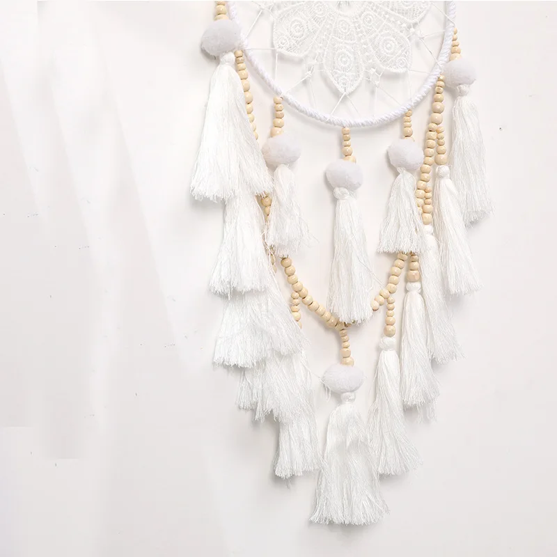 Nordic Tassel Handmade Wind Chimes Dream Catcher Bedroom Living Room Hanging Ornaments Wall Decor Festival Gifts Home Accessory