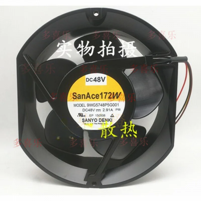 

ZMZM 1pcs FOR SanAce 9WG5748P5G001 48V 2.91A cooling fan 172*150 # A6–37