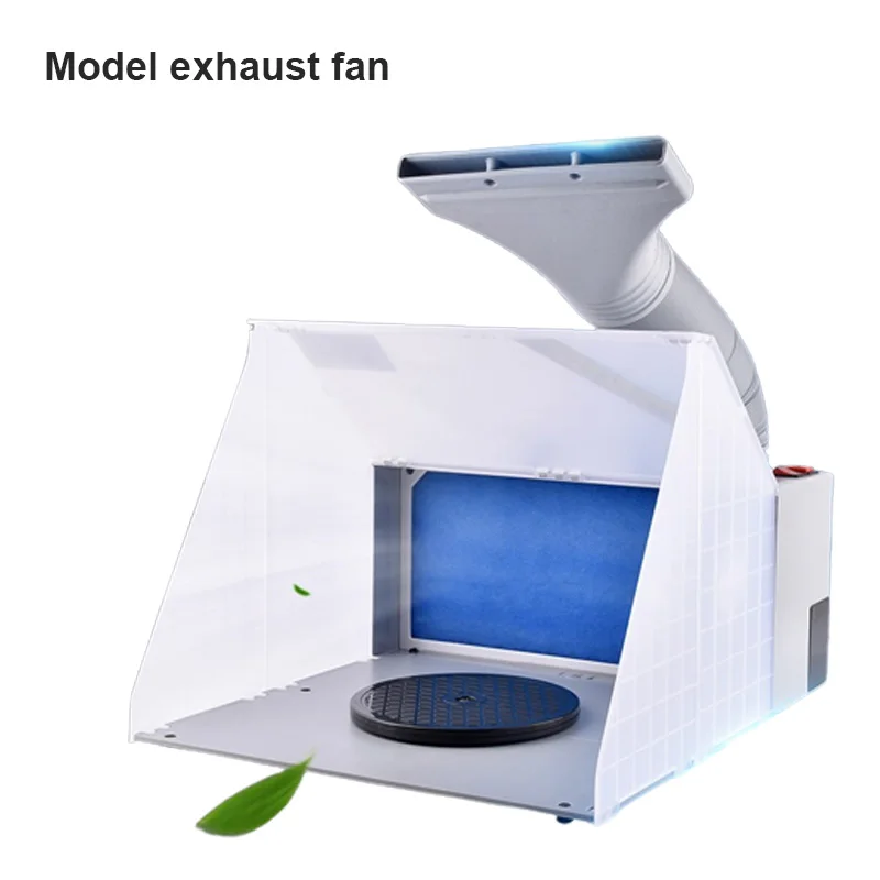 

Portable Airbrush Paint Spray Booth Exhaust Fan Model Coloring Sturdy Paint Booth Kit For Airbrushing Painting