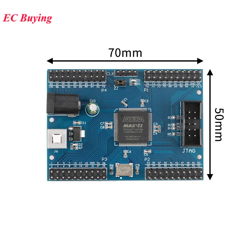 وحدة لوحة نظام تطوير CPLD الأساسية EPM240T100 Altera Max II EPM240T100C5 كابل واجهة AMS1117-3.3 IC JTAG