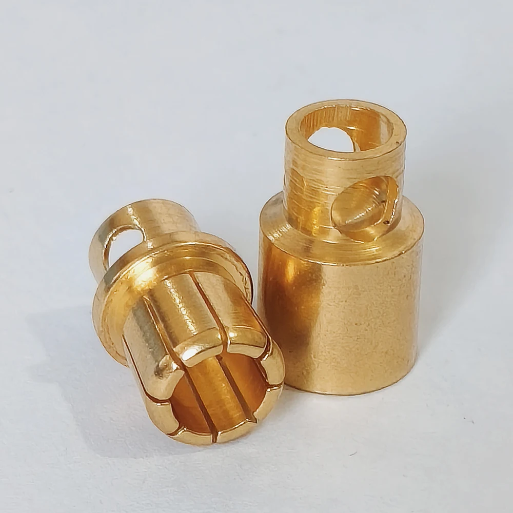 5 Stück 8-mm-Bananenstecker, männlich und weiblich, aus reinem Kupfer, zum Löten, Hochleistungs-Kugelklemmen für die Verbindung von RC-Akku- und Stromkabeln. – Detail 4