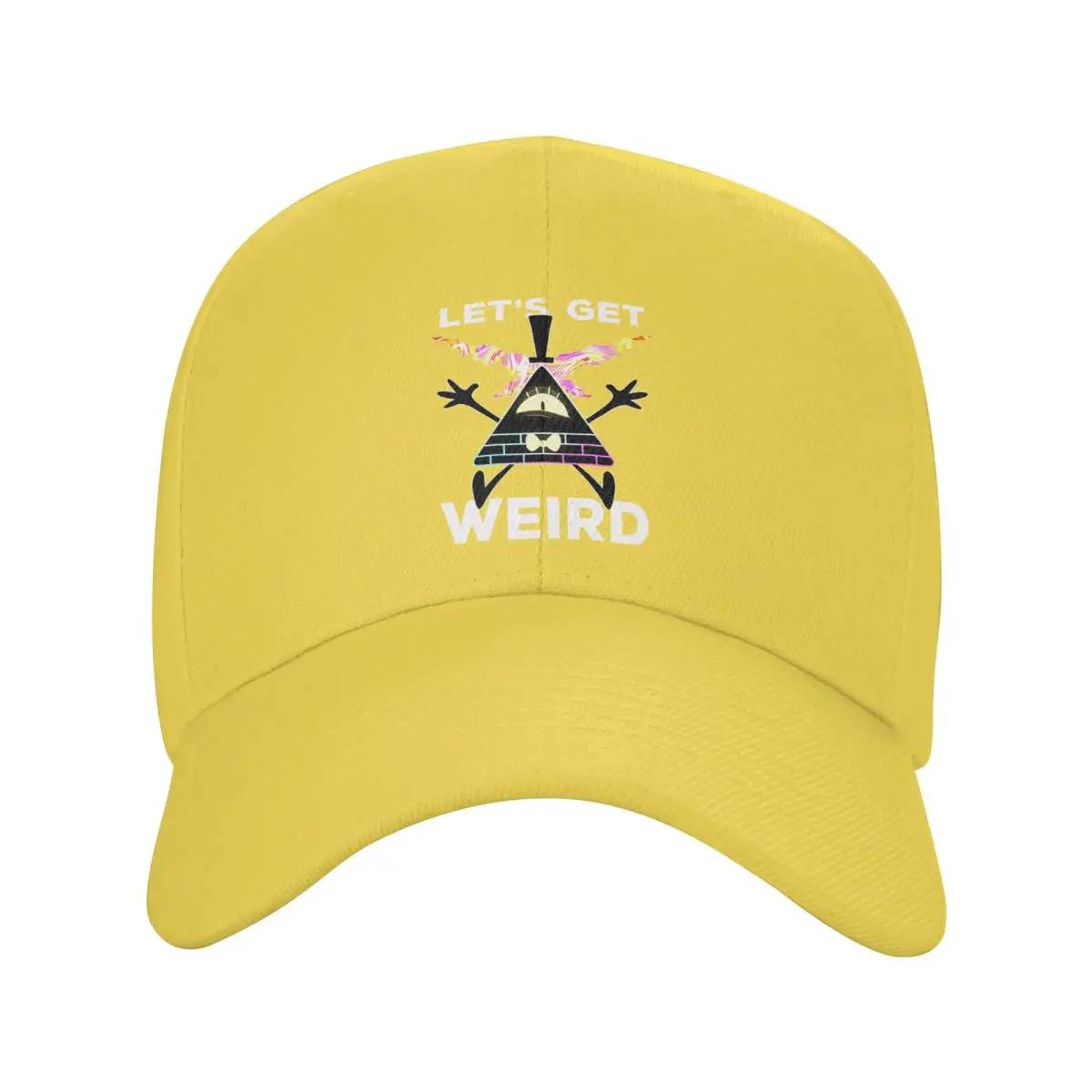 Bill Cipher Let's Get Weird Baseball Cap Men Women Fashion Sun Caps Hats Adjustable Polyester Trucker Cap Summer Hat