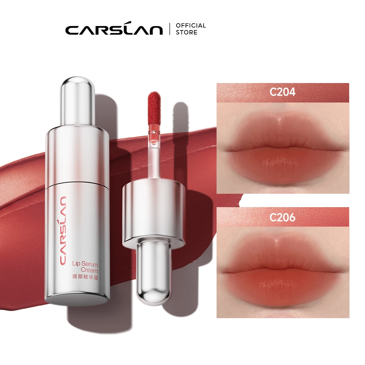 CARSLAN Tinted Lip Serum Cream Matte Lip Gloss Essence Oil Moisturizing Lip Glow Plumper Lipsticks Cosmetics