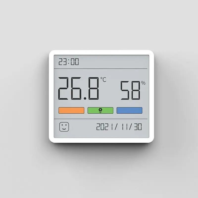 Youpin Duka Atuman cyfrowy LCD wygodny wewnętrzny czujnik temperatury miernik wilgotności termometr zegar czujnik miernik higrometrowy TH1
