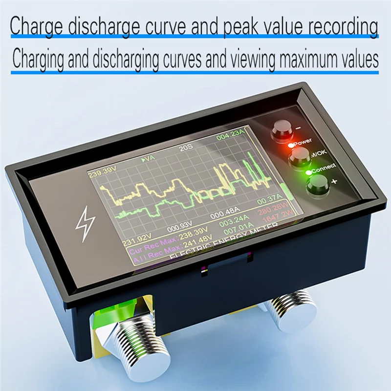 Wifi Tuya Smart Digital DC0-420V 600A/420V Lithium Battery Capacity Detection Tester Voltage Coulomb Meter DC Display