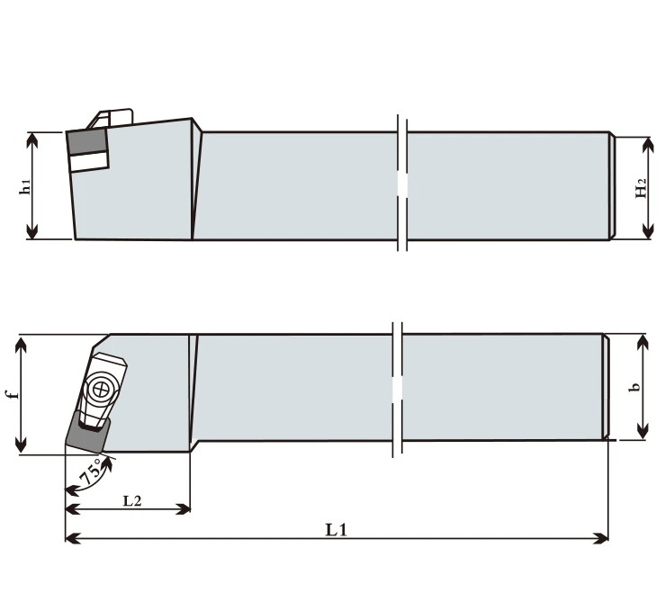 

Tool holders CSRNR4040S15 for CBN superhard cutting tools