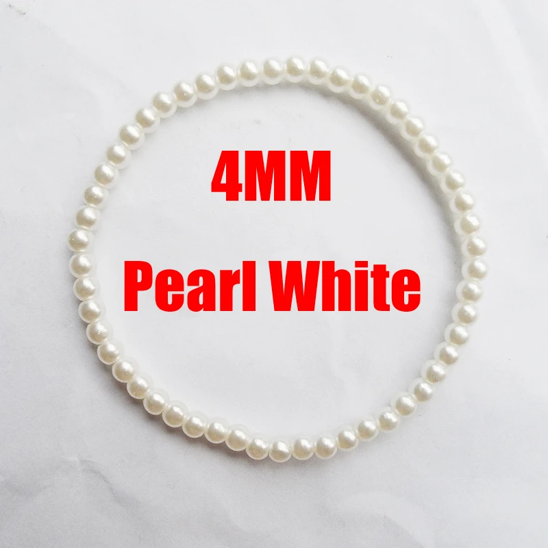 tiki  по 1 грн все New 4MM pearl bracelet fashion 4mm pearl stretch pearl bracelet elastic fine quality factory wholesale