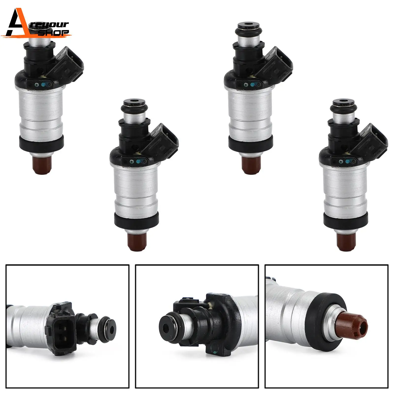 Areyourshop 4PCS Fuel Injectors Fit For Honda Accord Civic CR-V Odyssey M02H001X4 613460919579 06164-P5M-000 Car Parts