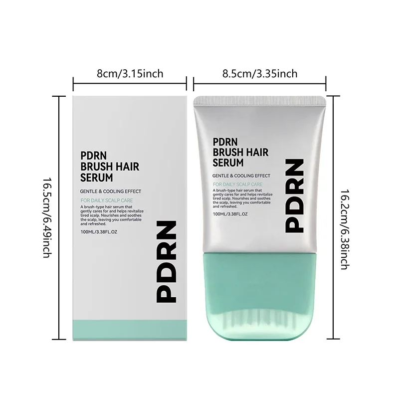 PDRN Scalp Repair Serum reinigt die Kopfhaut gründlich, pflegt geschädigtes Haar, Essenz, tragbare Bürste, Kopfhautserum, erfrischend und beruhigend – Detail 10