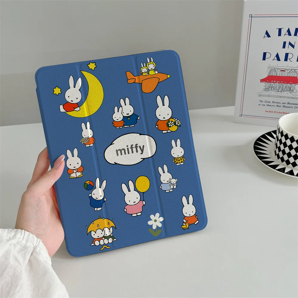 

Cartoon Rabbit for iPad Pro 11 2025 2024 Air iPad 10th Air 5 4 10.9 Ipad 7 8 9 10.2 5 6 9.7 inch Air3 10.5 mini With Pen Holder