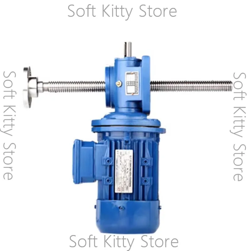 1T/2.5T Worm Gear Screw Electric Vertical Lift Table with Motor, High Precision Industrial Platform for Position Adjusting