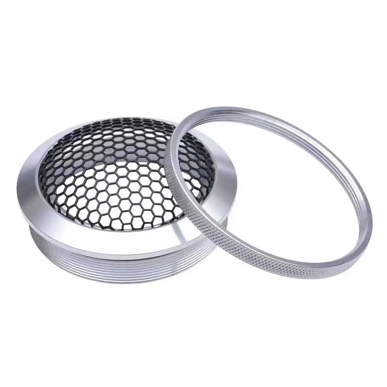 Car Speakers Aluminum Mesh Cover 2 Inch Tweeter Speaker Grill Aluminum Speakers Cover Metal Protection Protective