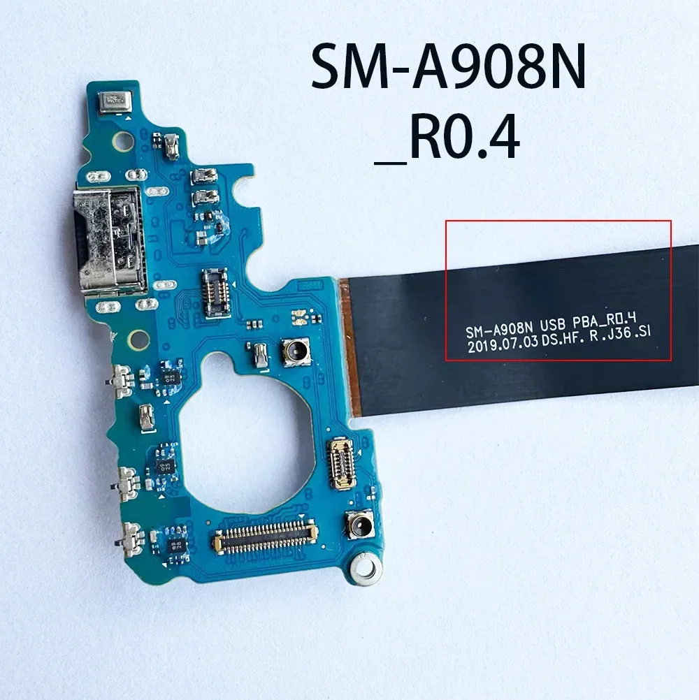 Charging Flex For Samsung Galaxy A90 5G / SM-A908N / SM-A908B USB Charge Port Jack Dock Connector Charging Board Flex Cable