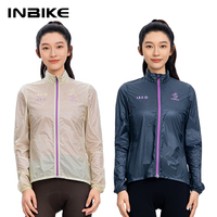 INBIKE Women's Windproof Long Sleeve Cycling Jacket Lightweight Portable Outdoor Breathable Cycling Clothing for Women