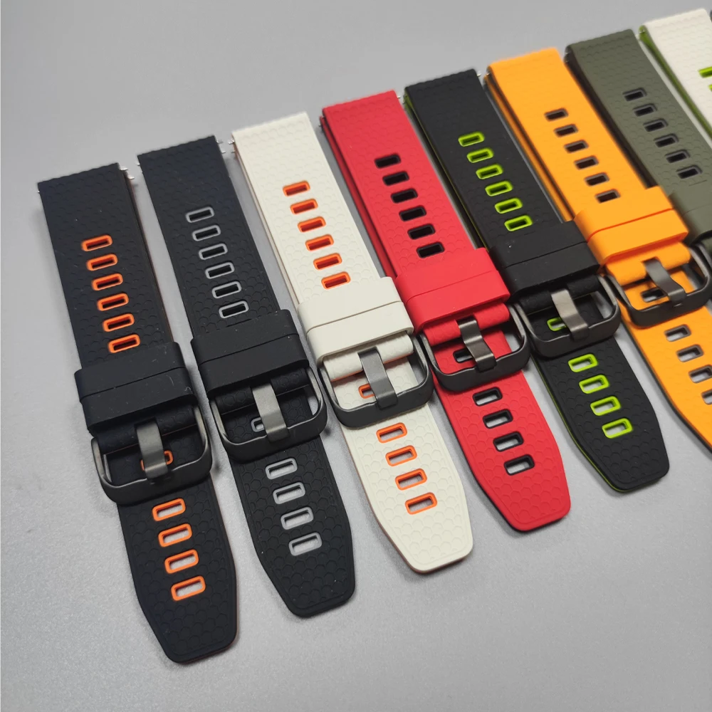 22mm Silicone Strap For Garmin Forerunner 570 47mm 265 255 Music Vivoactive 4 Venu 4 3 2 Smart Watch Band Replacement Wristbands