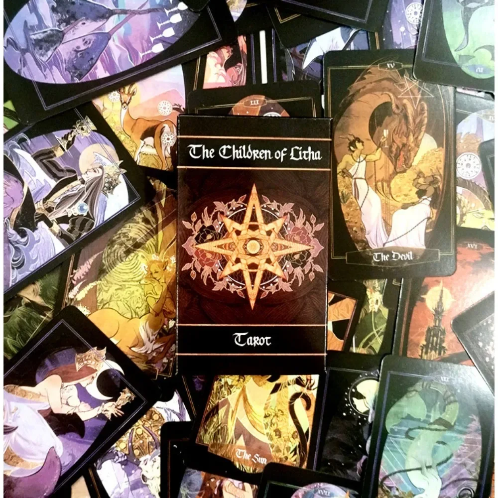 The Children Of Litha Tarot Cards A 78 Deck Oracle English Visions Divination Edition Borad Playing Games