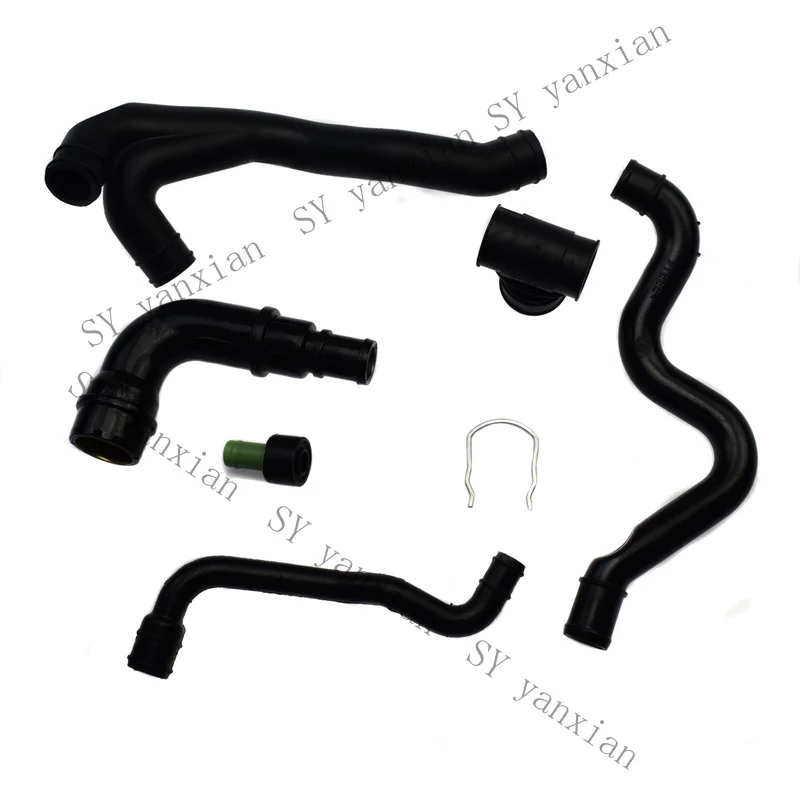 SY+ 058133785B Breather Tube Vent Hose Crank Case Valve Kit For Audi A4 VW Passat