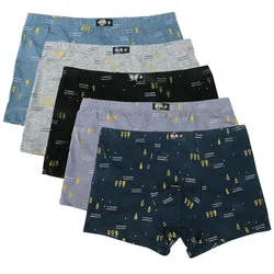 5Pcs/Lot Boxers Men’S Underwear  Men's Cotton Boxer Shorts  Men’S Boxer Pants Four Corners Loose Breathable  Comfortable Shorts